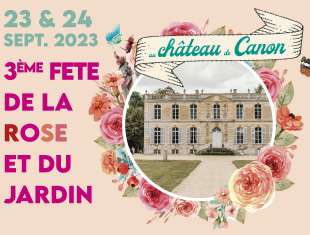 [Photo] visuel 3ème fête de la Rose et du Jardin du château de Canon