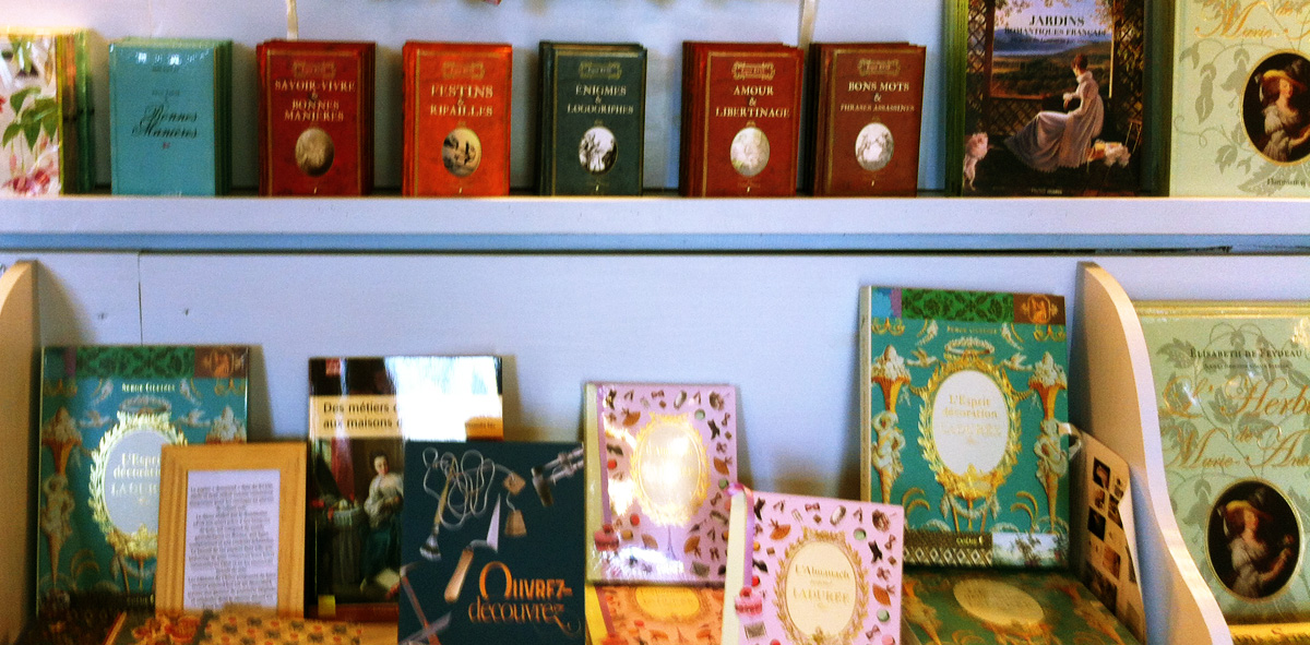 L'espace librairie du château de Canon : des livres sur le jardinage et l'Art de Vivre